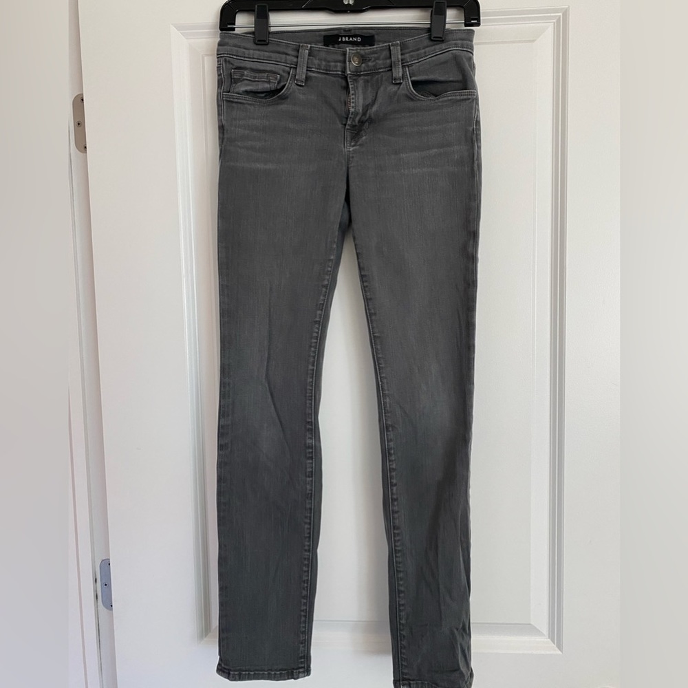 J Brand-skinny leg. Grey jeans, size 26.